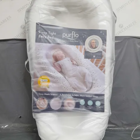 PURFLO SLEEP TIGHT BABY BED - SOFT WHITE