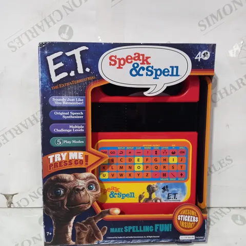 E.T. THE EXTRA TERRESTRIAL SPEAK & SPELL