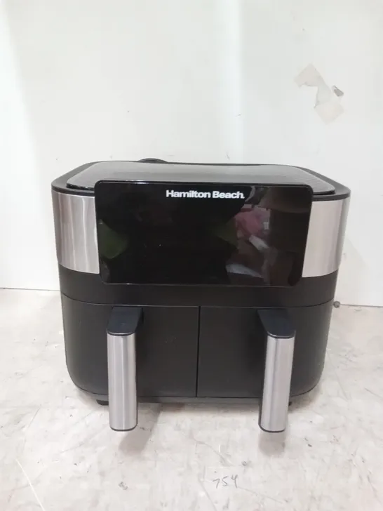 (FAULTY) BOXED HAMILTON BEACH HEALTHY COOK DUAL AIR FRYER