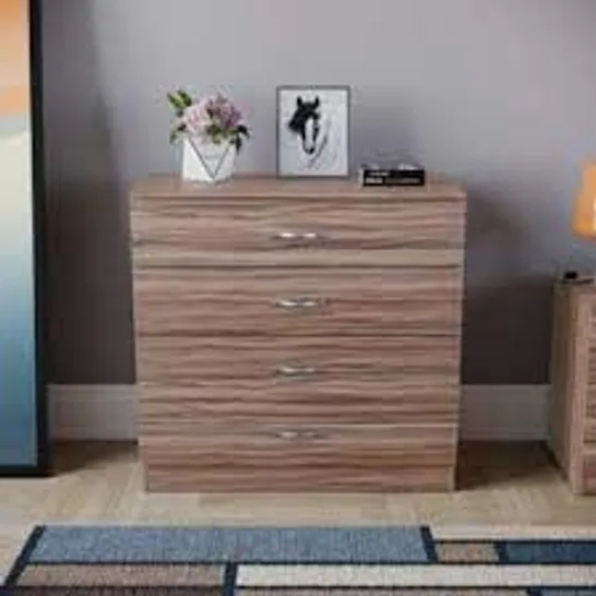 BOXED HILLARY 4 - DRAWER CHEST OF DRAWERS