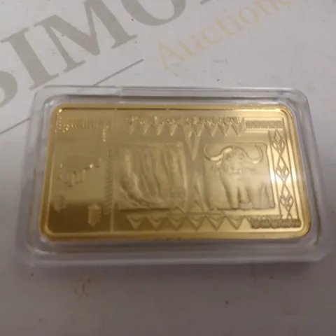 RESERVE BANK OF ZIMBABWE COLLECTABLE GOLD INGOT