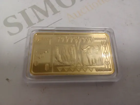 RESERVE BANK OF ZIMBABWE COLLECTABLE GOLD INGOT