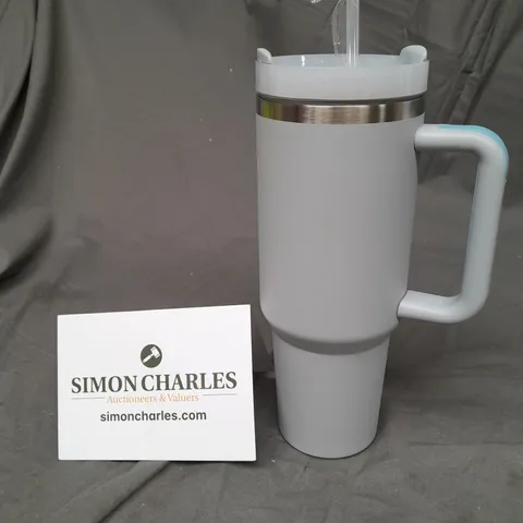 GREY 40OZ STANLESS STEEL DRINKING CUP