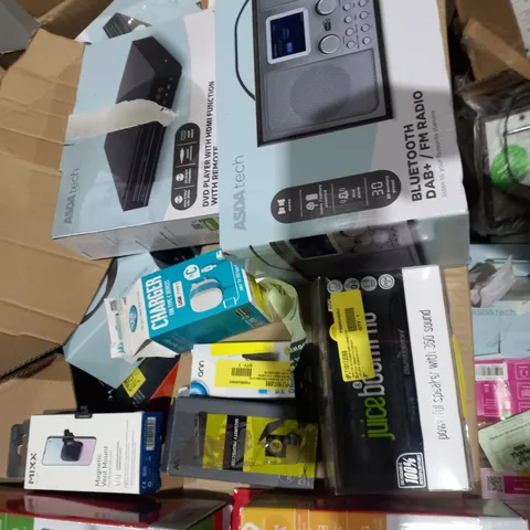 LARGE BOX OF ASSORTED ELECTRICAL GOODS TO INCLUDE;