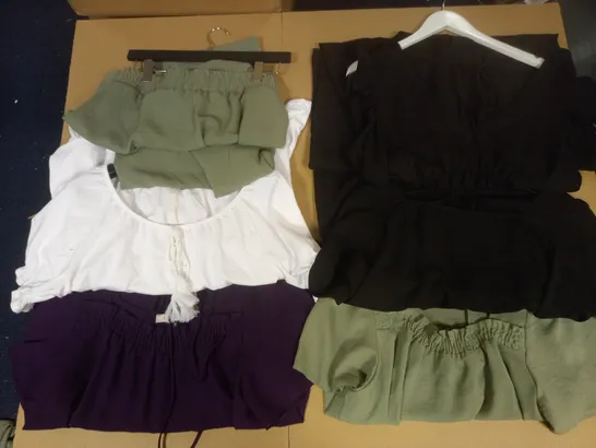 BOX OF APPROX 6 ASSORTED ITEMS OF MAISON DE NIMES CLOTHING IN VARIOUS SIZES AND STYLES