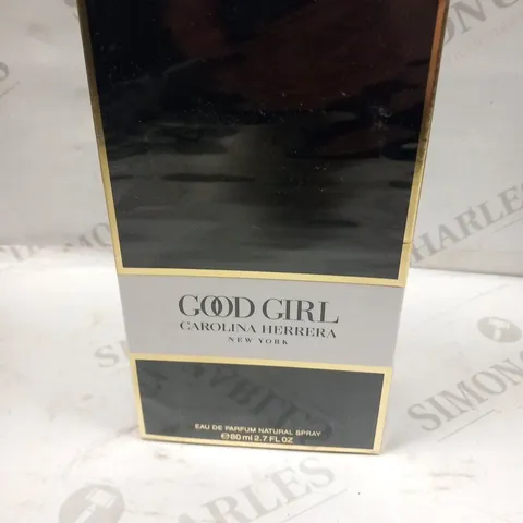 BOXED AND SEALED CAROLINA HERRERA GOOD GIRL EAU DE PARFUM 80ML