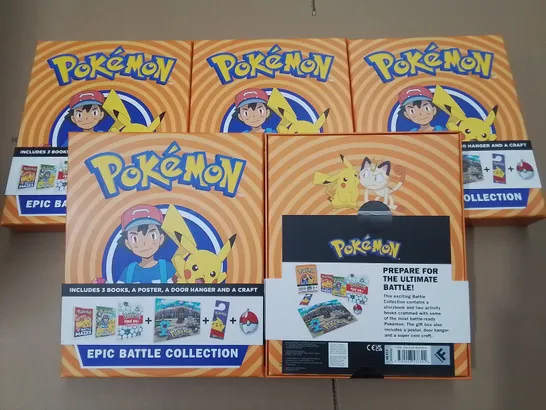 LOT OF 5 BRAND NEW POKEMON EPIC BATTLE COLLECTION SETS