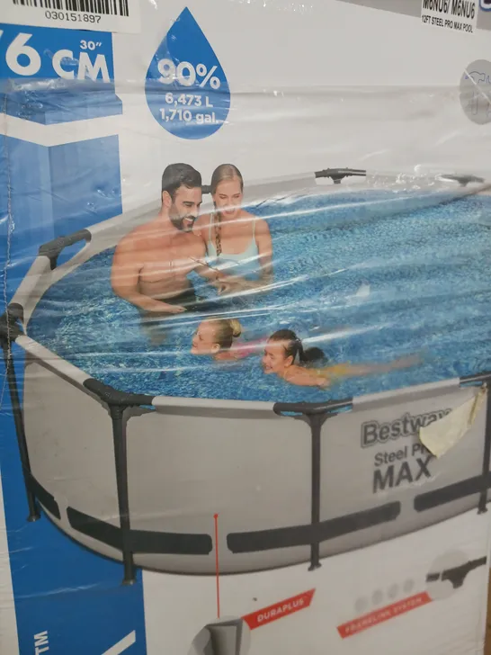 BOXED BESTWAY 12FT PRO MAX POOL WITH PUMP // COLLECTION ONLY RRP £199.99