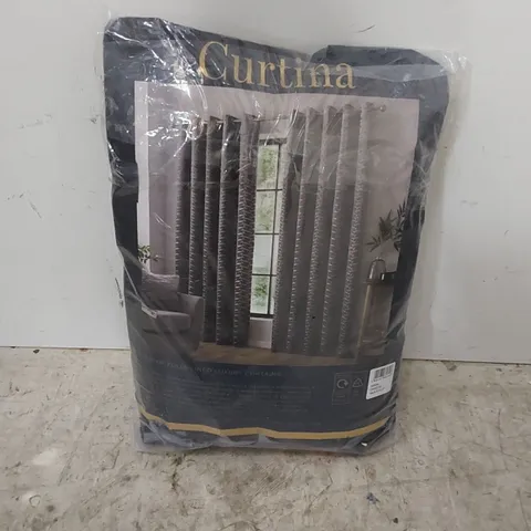 BAGGED DOSSET ROOM DARKENING EYELET CURTAINS // SIZE: 46 X 54"