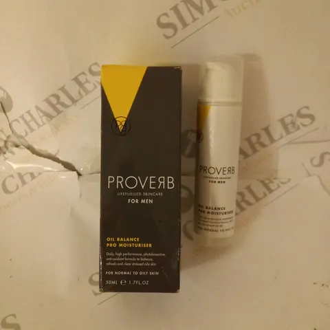 BOXED PROVERB OIL BALANCE PRO MOISTURISER FOR MEN