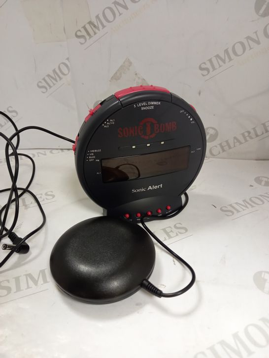 SONIC BOMB SBB500SS LOUD ALARM CLOCK WITH BED SHAKER