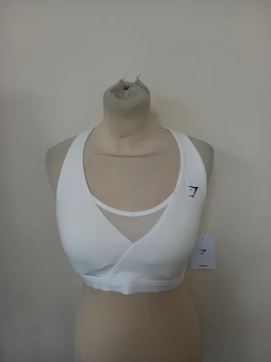 GYMSHARK WRAP SPORTS BRA SIZE S