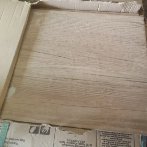 PALLET OF 44 EARTH ROBLE OAK WOOD EFFECT PORCELAIN FLOOR TILE - 1200MM X 233MM