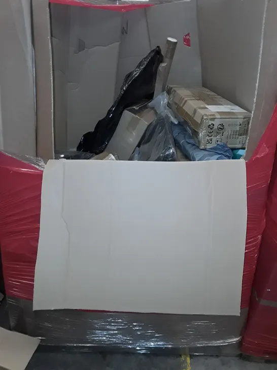 PALLET OF ASSORTED HOUSEHOLD ITEMS TO INCLUDE COSORI AIR FRYER, BROWN LEATHER LOOK BAG AND METAL DETECTOR