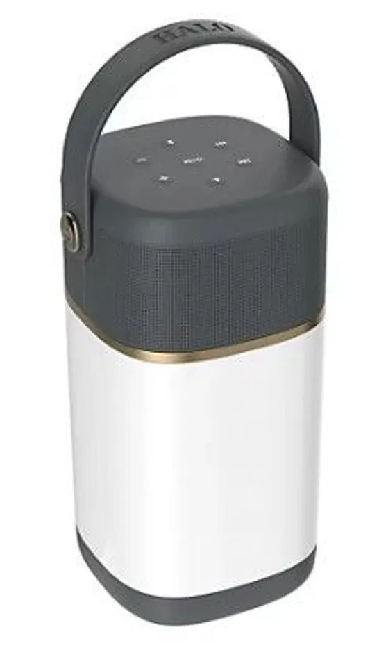 VQ HALO PORTABLE BLUETOOTH SPEAKER, POWERBANK & LANTERN LIGHT GREY