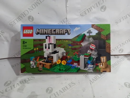 BOXED LEGO MINECRAFT 21181 THE RABBIT RANCH