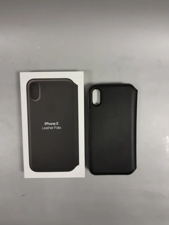 BOXED APPLE IPHONE X LEATHER FOLIO 