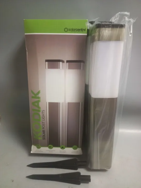 BOXED KODIAK 2 PACK OF SOLAR POST LIGHTS