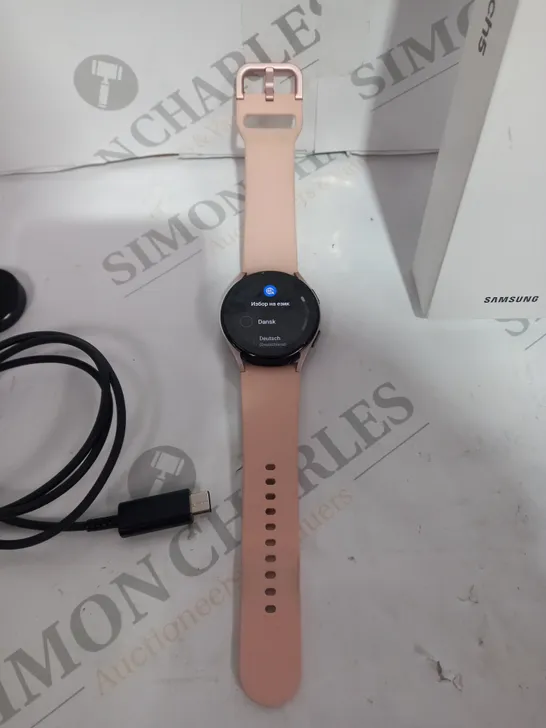 SAMSUNG GALAXY WATCH 5 SMART WATCH 40MM LTE WITH SALMON PINK STRAP