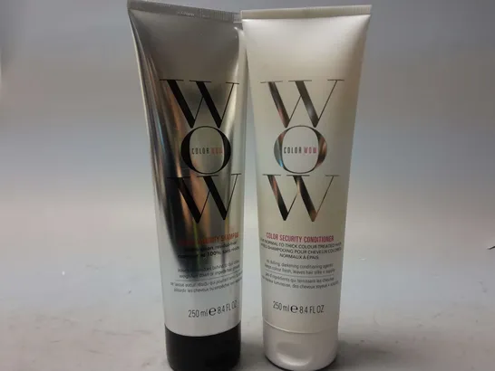 2 WOW COLORWOW COLOR SECURUTY CONDITONER BOTTLES (250ml)