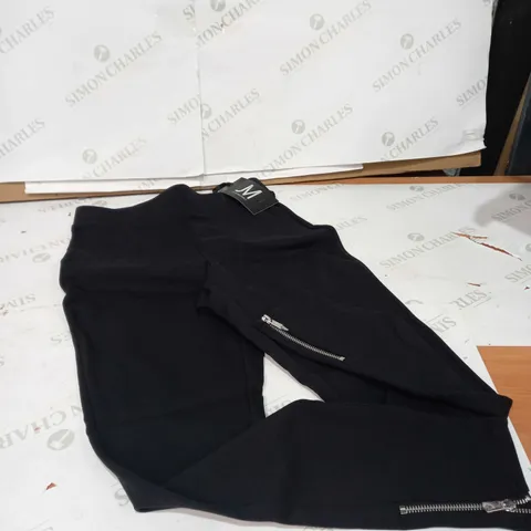 JULIEN MACDONALD ZIP PETITE LEGGINGS SIZE 8