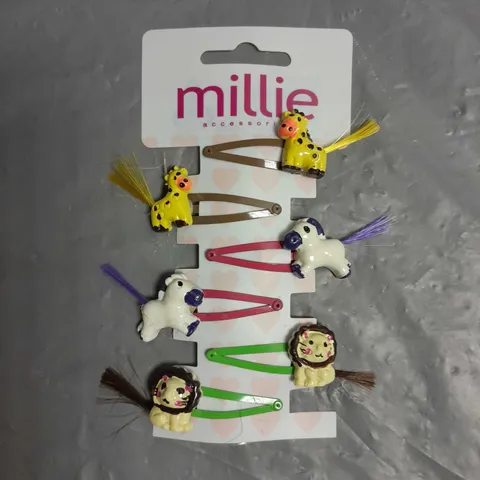 MILLIE ACCESSORIES X2 BOXES (APPROX 36 IN EACH) 6PK ANIMAL HAIR CLIPS WITH TAILS