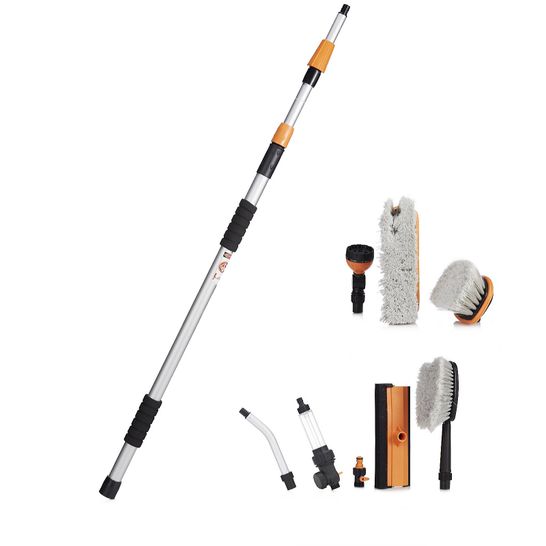 BUILDCRAFT TELESCOPIC OUTDOOR MULTI-FUNCTIONAL CLEANING SET- COLLECTION ONLY