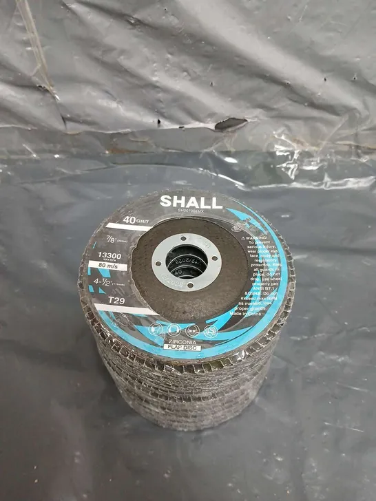 sealed shall zirconia flap discs 40 grit 7/8" 13300 max rpm 