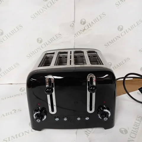 DUALIT 46205 4 SLOT LITE TOASTER IN BLACK FINISH