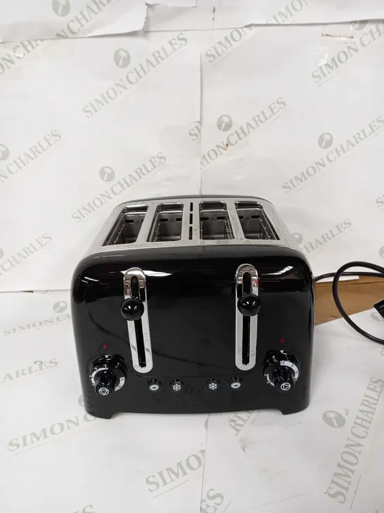 DUALIT 46205 4 SLOT LITE TOASTER IN BLACK FINISH