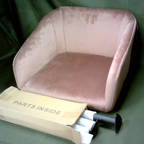 PINK FABRIC DINING CHAIR 