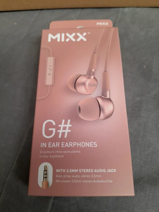 10 x BRAND NEW BOXED AND SEALED MIXX G# IN EAR EARPHONES 