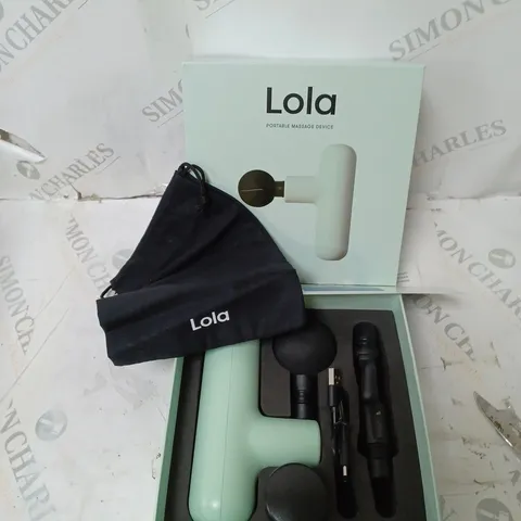 BOXED LOLA 4 SPEED HAND HELD MASSAGE GUN