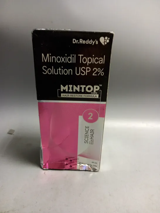 BOXED DR REDDY'S MINOXIDIL TOPICAL SOLUTION USP 2% HAIR RESTORE FORMULA 60ML