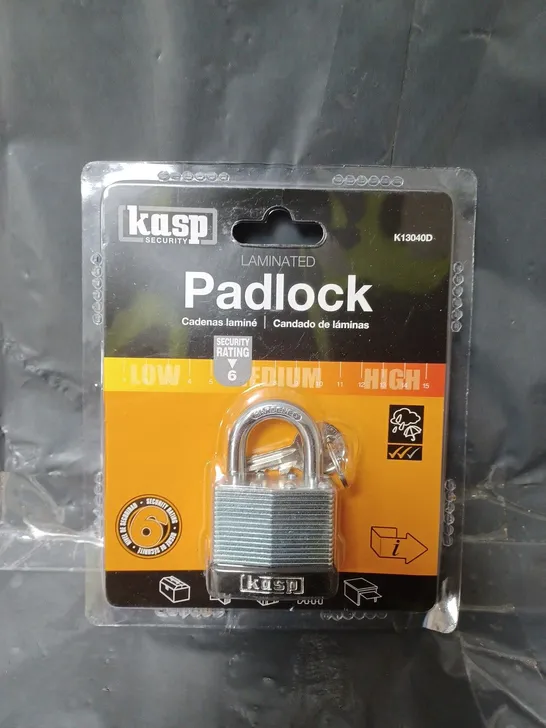 KASP 130 SERIES LAMINATED STEEL PADLOCK 40X40MM K13040D