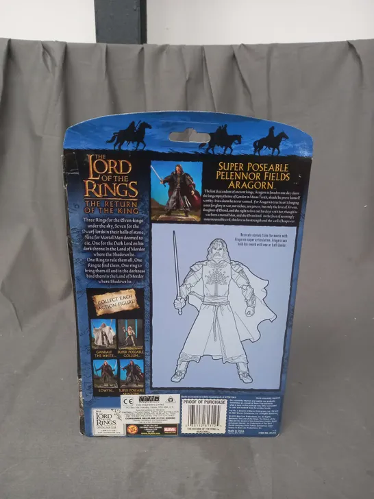 THE LORD OF THE RINGS - THE RETURN OF THE KING - SUPER POSEABLE PELENNOR FIELDS ARAGON