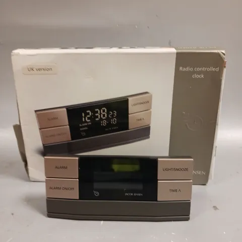 BOXED JACOB JENSEN RADIO CONTROLLED CLOCK 