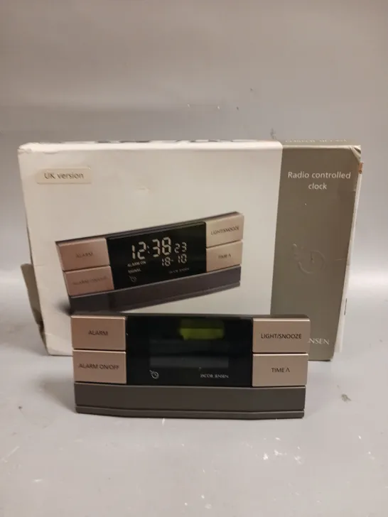 BOXED JACOB JENSEN RADIO CONTROLLED CLOCK 