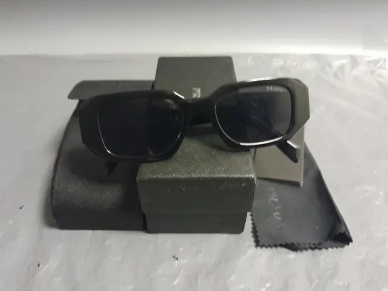 BOXED PAIR OF PRADA ALL BLACK GLASSES