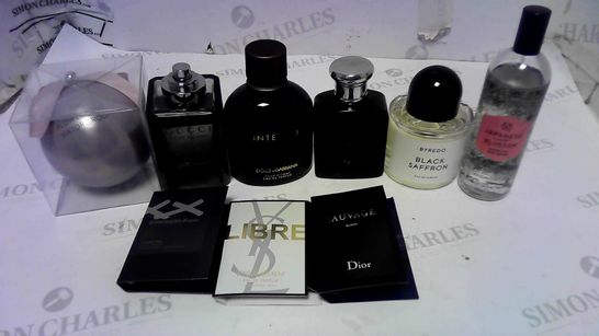LOT OF A LARGE QUANTITY OF ASSORTED UNBOXED FRAGRANCE ITEMS, TO INCLUDE BYREDO, GUCCI,M DOLCE & GABBANA, ETC