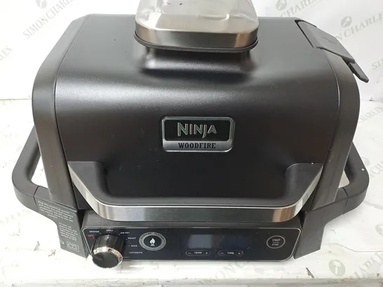 BOXED NINJA WOODFIRE ELECTRIC BBQ GRILL & SMOKER OG701UKQ /  COLLECTION ONLY 