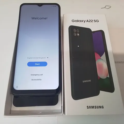 BOXED SAMSUNG GALAXY A22 5G 128GB MOBILE PHONE 