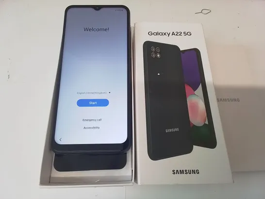 BOXED SAMSUNG GALAXY A22 5G 128GB MOBILE PHONE 