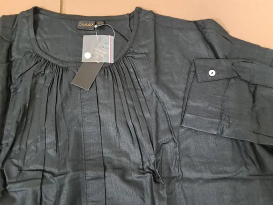 LOT OF 7 BRAND NEW DESTELLO SILK/MODAL SHIRTS IN BLACK - 20