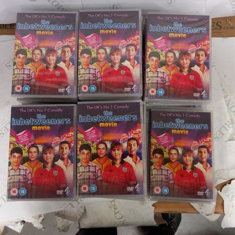 LOT OF APPROX 27 'THE INBETWEENERS MOVIE' DVDS