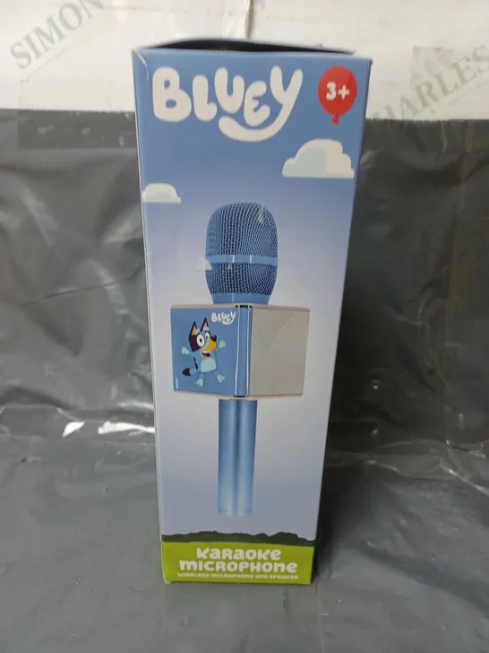 BLUEY KARAOKE WIRELESS MICROPHONE AND SPEAKER