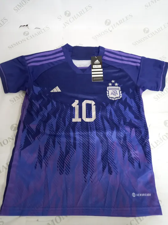 ADIDAS ARGENTINA FOOTBALL SHIRT -  MESSI 10 - SIZE 26