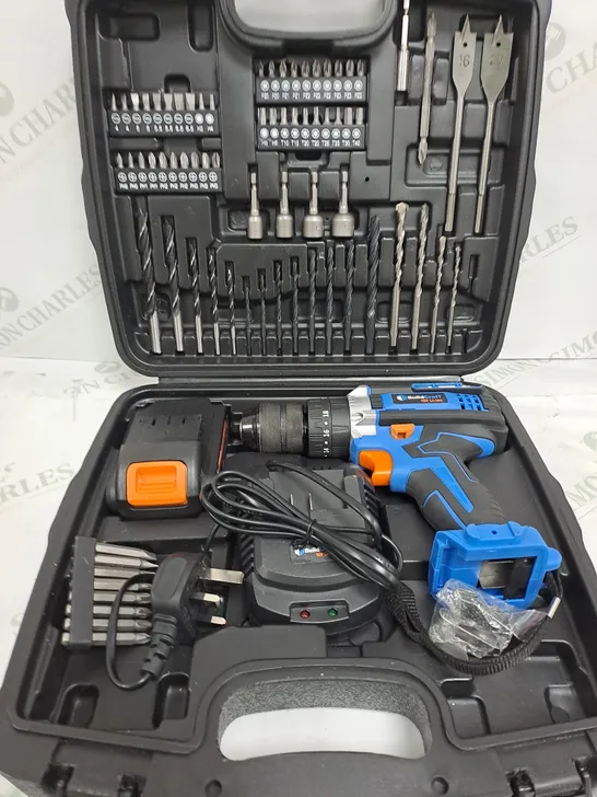 BUILDCRAFT 18V DRILL W/2 BATTERIES & FULL ACCESSORY KIT