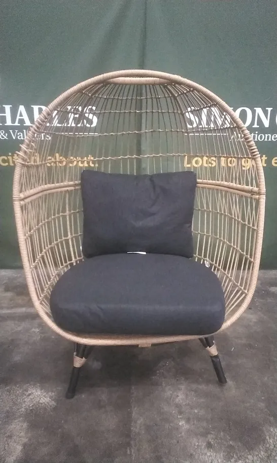 DESIGNER GARDEN EGG CHAIR WITH CUSHIONS