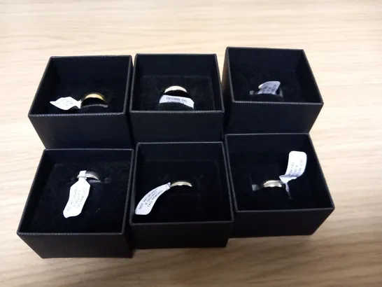 7 ASSORTED 9CT GOLD WEDDING BANDS